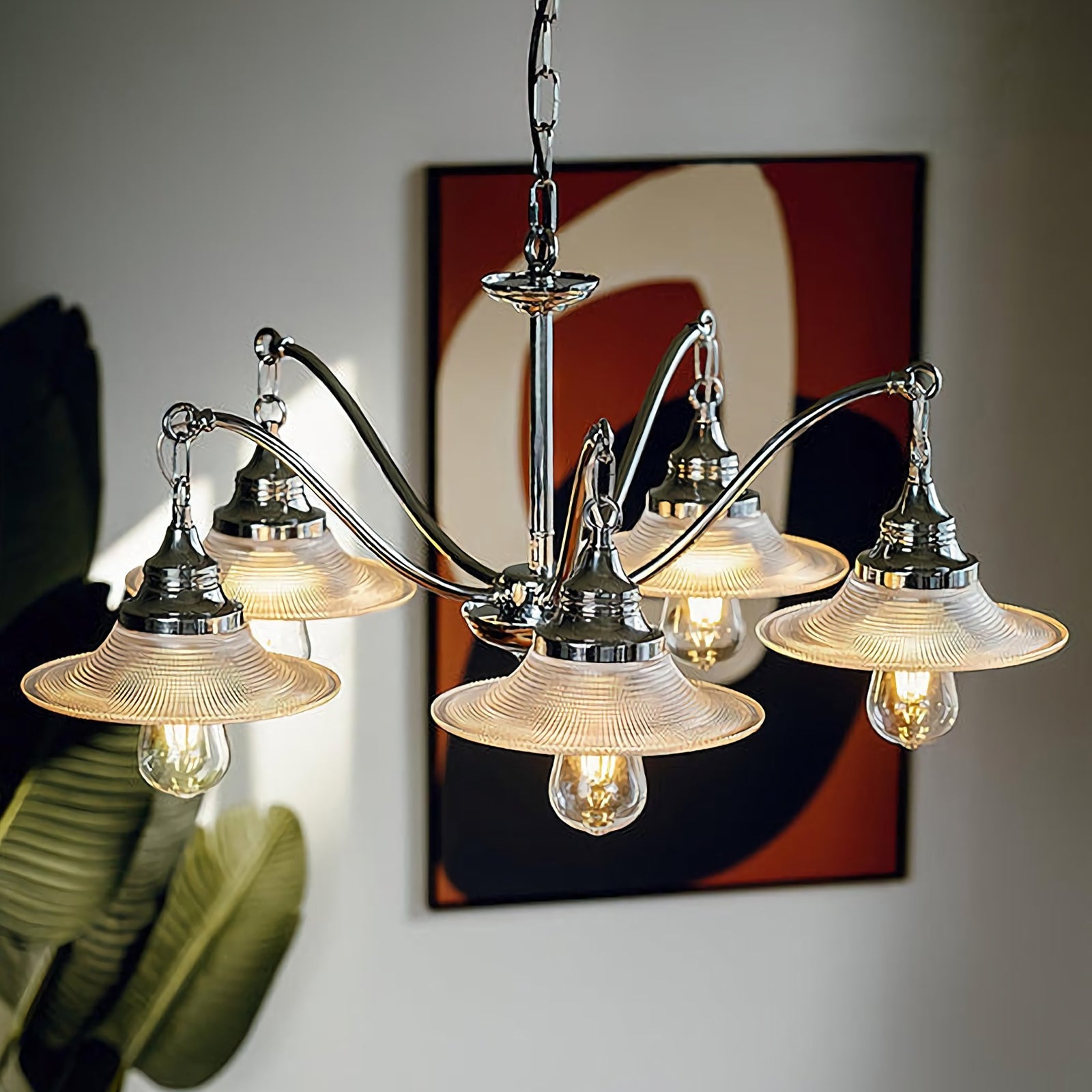 Farmhouse Glass Chandelier - Nuvé