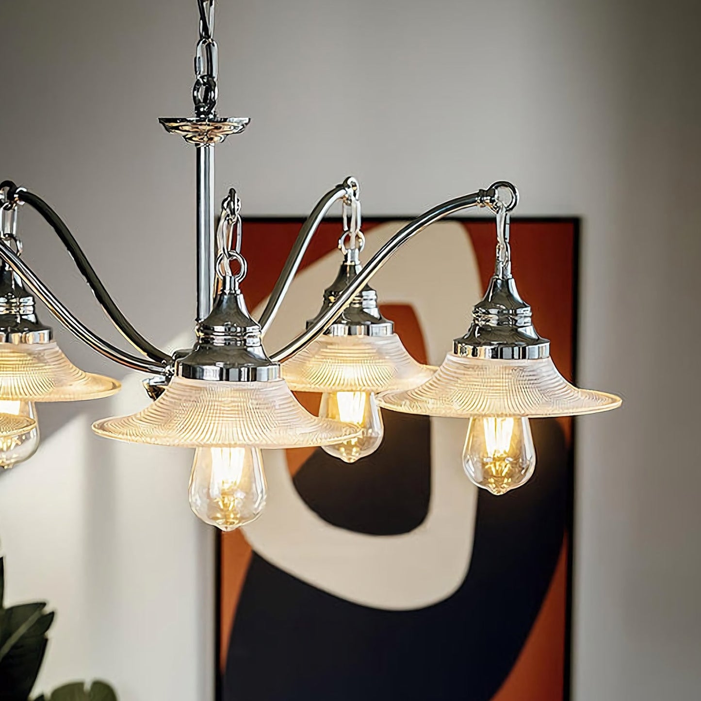 Farmhouse Glass Chandelier - Nuvé