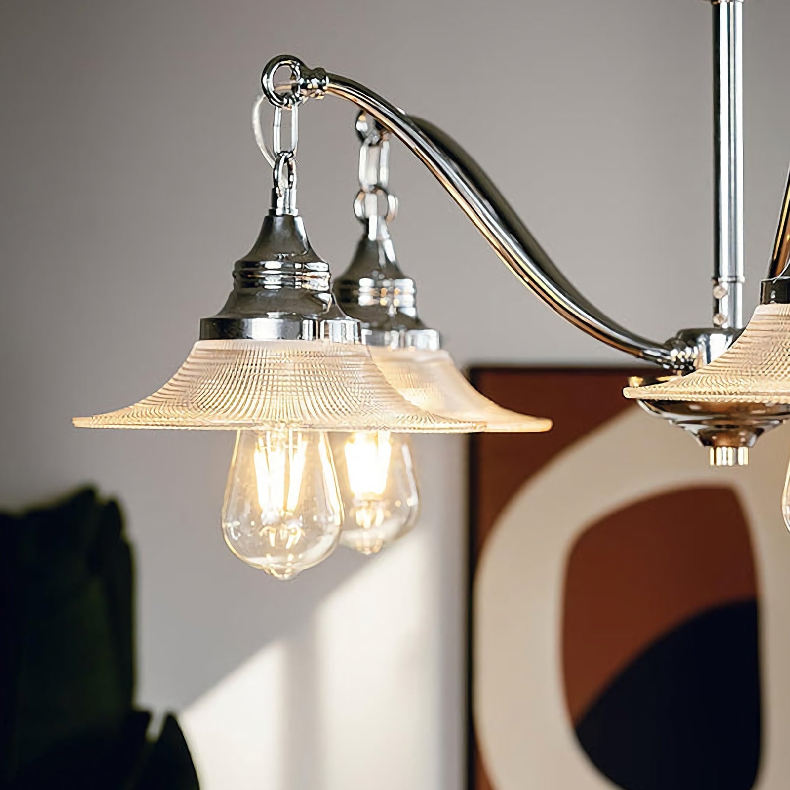 Farmhouse Glass Chandelier - Nuvé