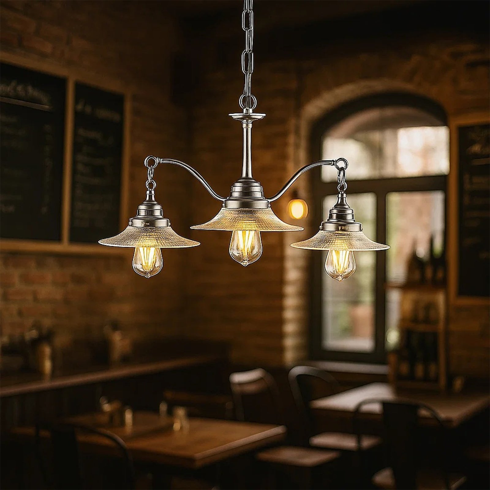 Farmhouse Glass Chandelier - Nuvé