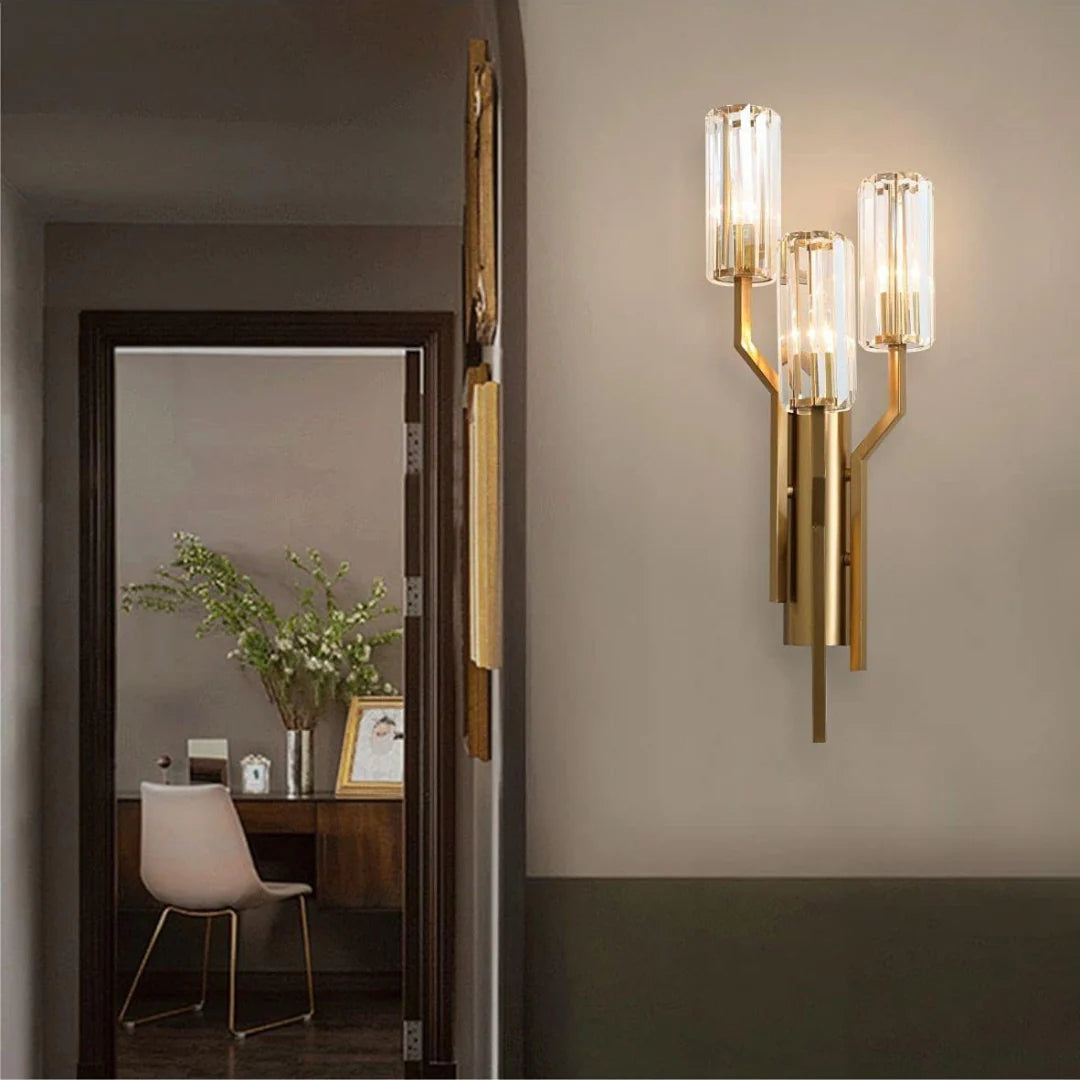 Irlin Trio Crystal Wall Lamp - Nuvé