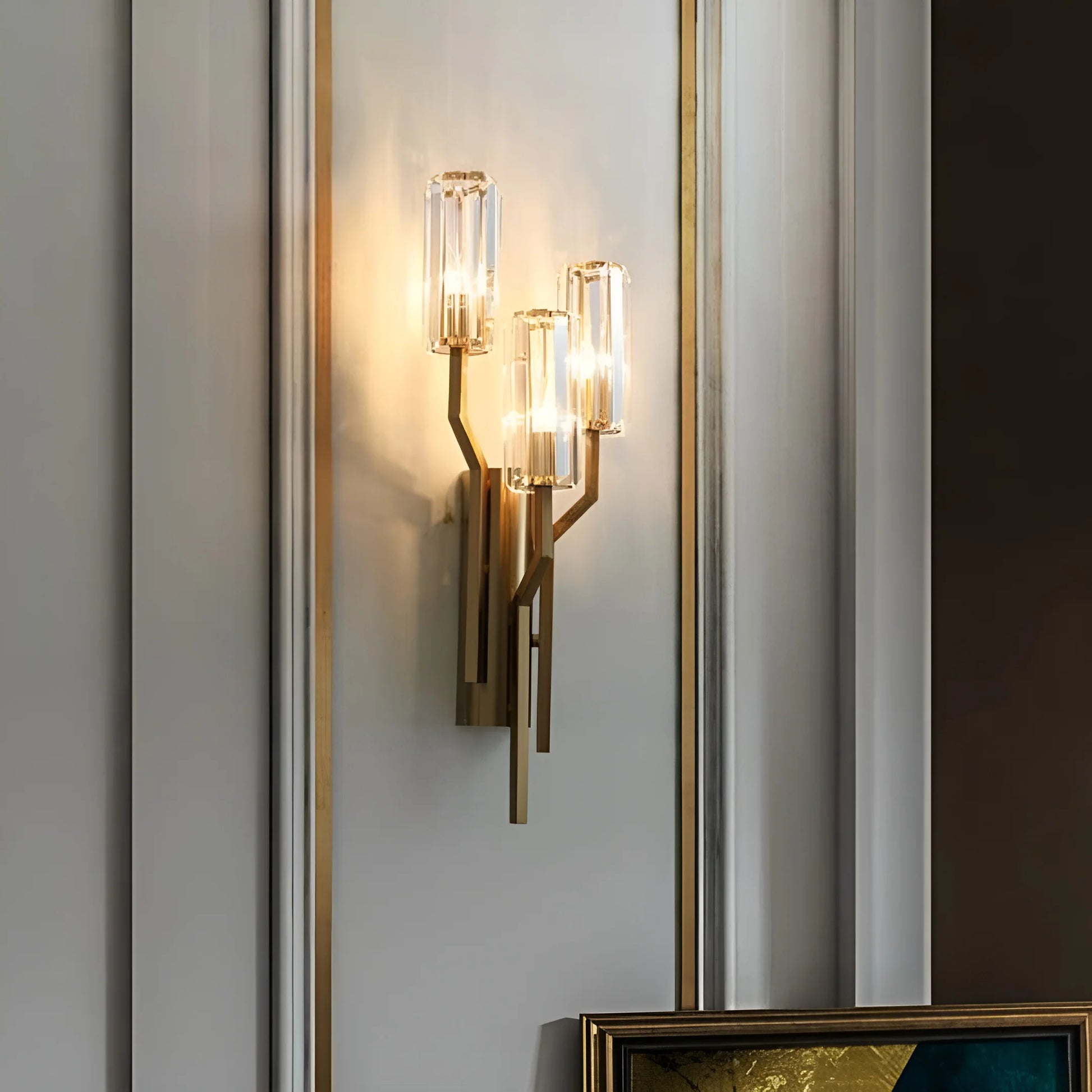 Irlin Trio Crystal Wall Lamp - Nuvé