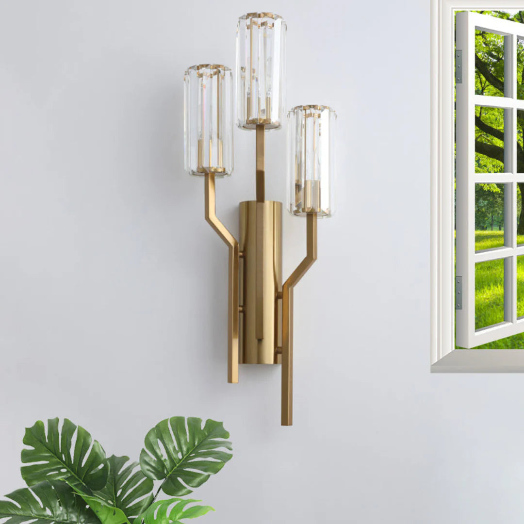 Irlin Trio Crystal Wall Lamp - Nuvé