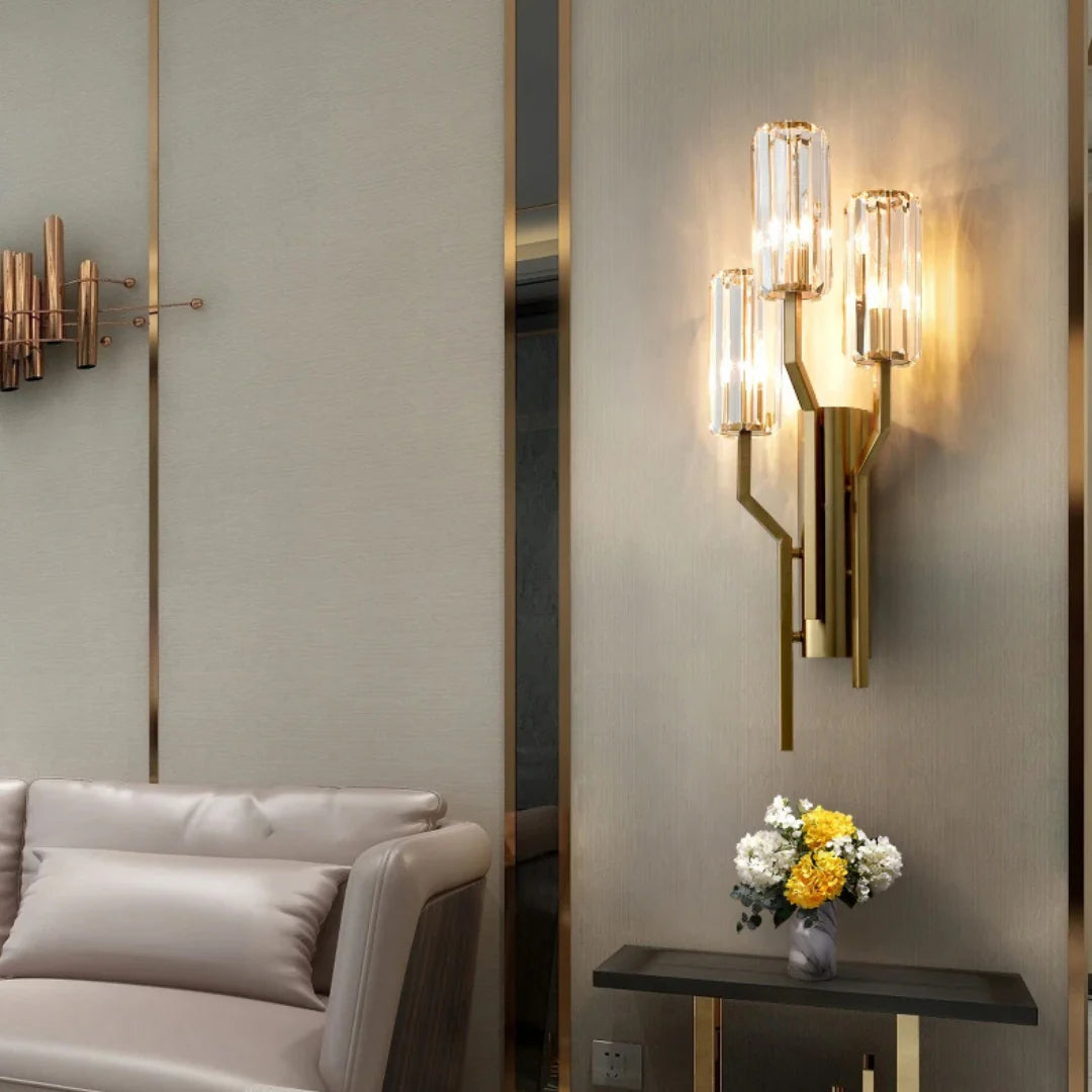 Irlin Trio Crystal Wall Lamp - Nuvé