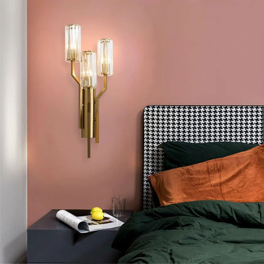 Irlin Trio Crystal Wall Lamp - Nuvé