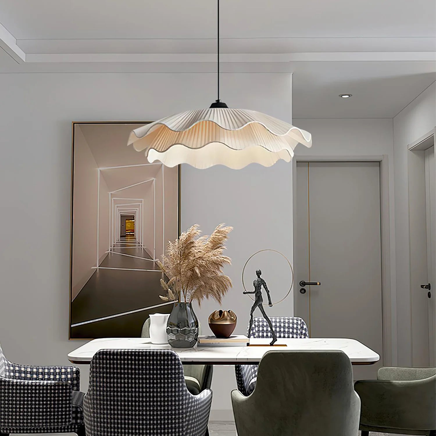 Korewolamp Isabella Flower Pendant Light hanging fixture with floral-inspired design, perfect for modern interior decor.