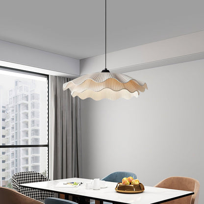 Isabella Flower Pendant Light by korewolamp featuring a floral design, hanging fixture with decorative petals and warm lighting.