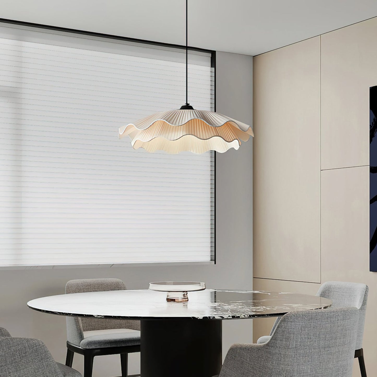 Isabella Flower Pendant Light by korewolamp featuring a delicate floral design and elegant hanging fixture for modern interior decor