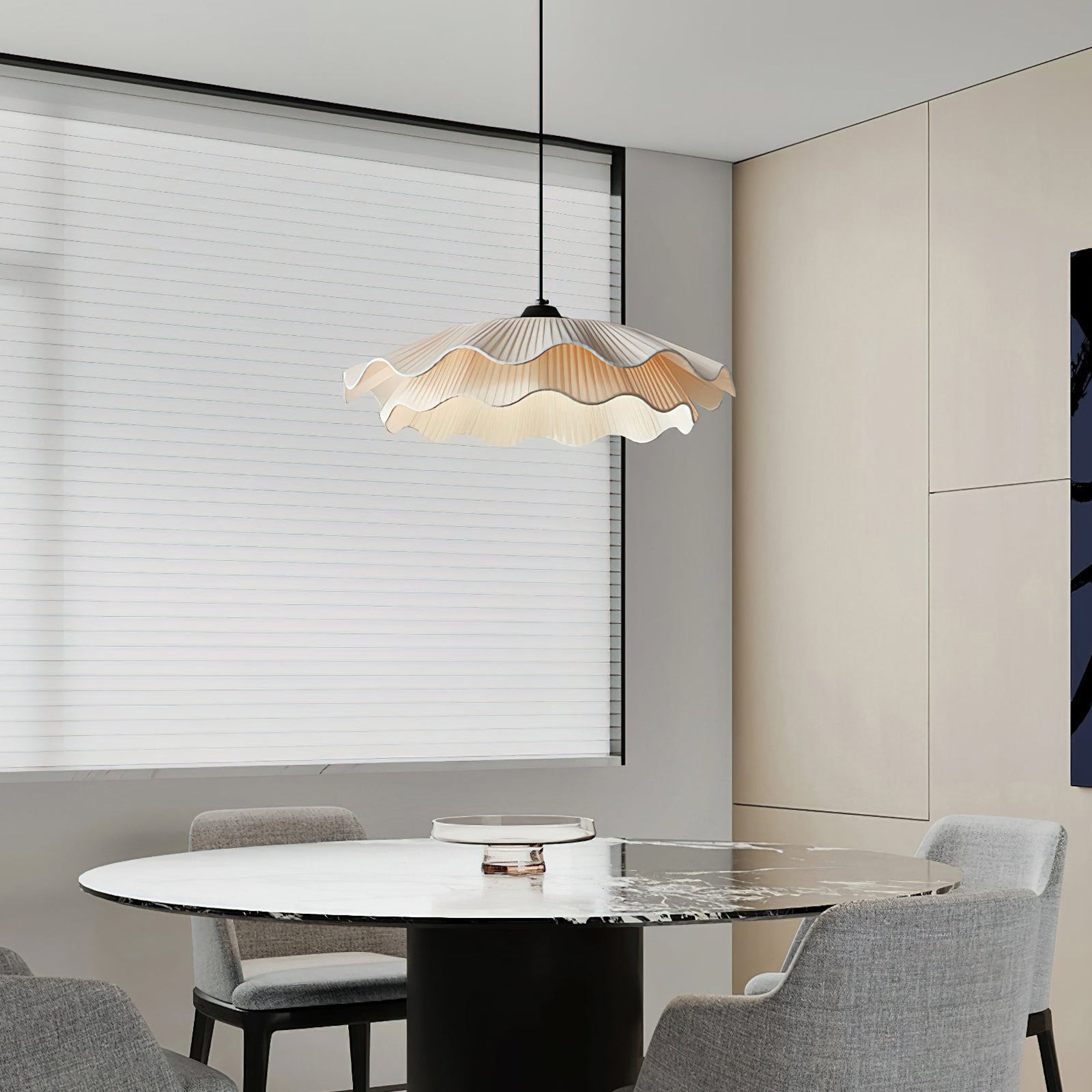Isabella Flower Pendant Light by korewolamp featuring a delicate floral design and elegant hanging fixture for modern interior decor