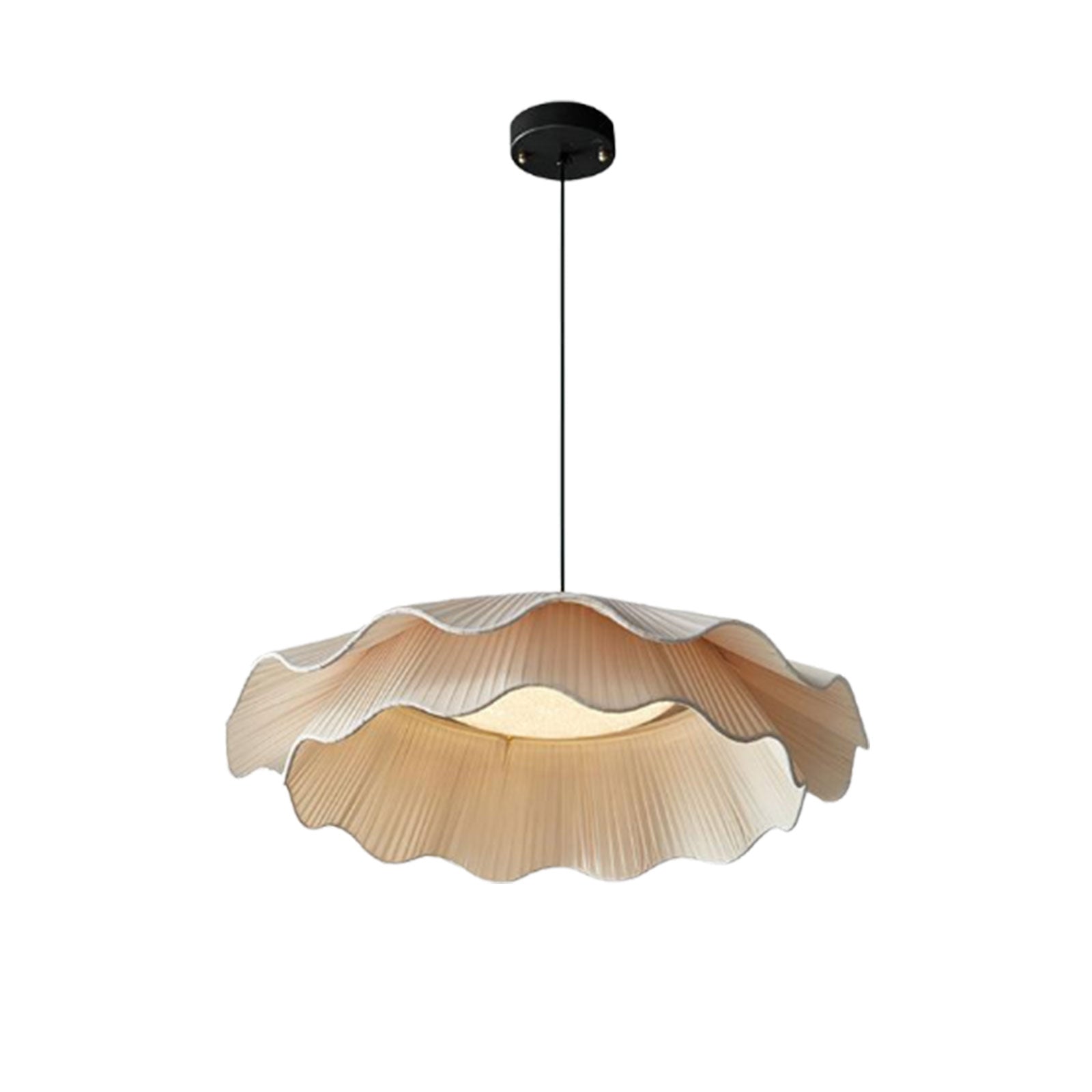 Korewolamp Isabella flower pendant light with intricate floral design hanging from a ceiling fixture.