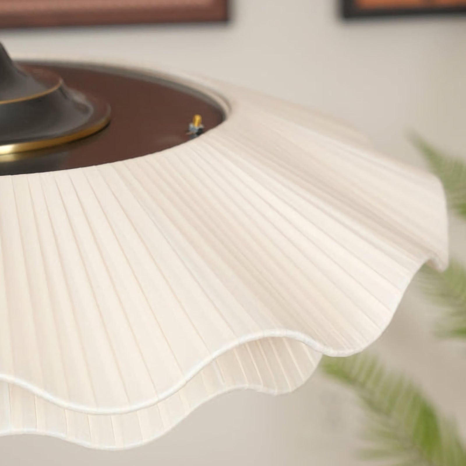 Isabella Flower Pendant Light by Korewolamp featuring a delicate floral design with soft white glass and brass accents.
