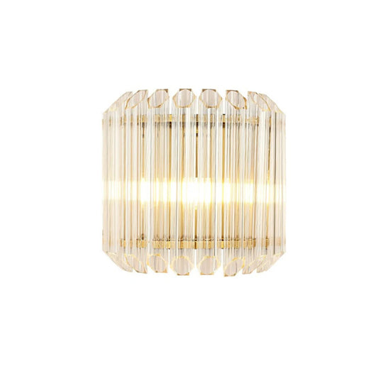 Modern Crystal Rod Brass Wall Sconce - Nuvé
