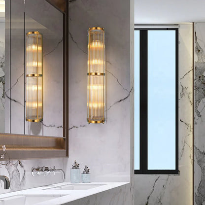 Korewolamp Jadssox crystal column wall light with elegant glass design and modern wall lamp style.