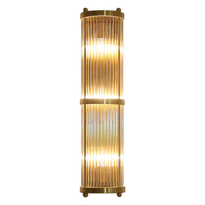 Korewolamp Jadssox crystal column wall light featuring a sleek modern design with a glass crystal column and wall mount.