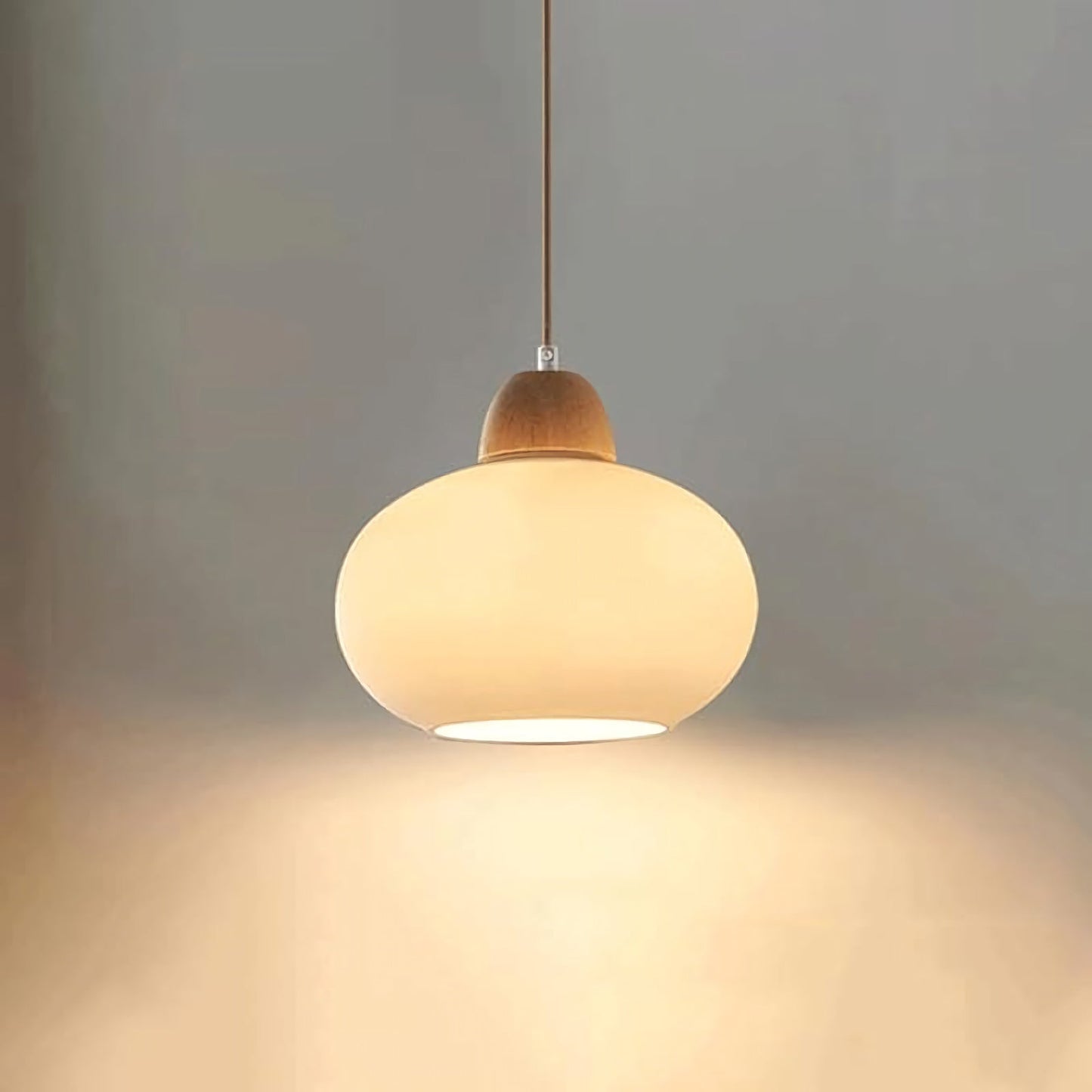Traditional Japanese Glass Pendant Light