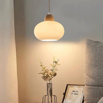 Traditional Japanese Glass Pendant Light