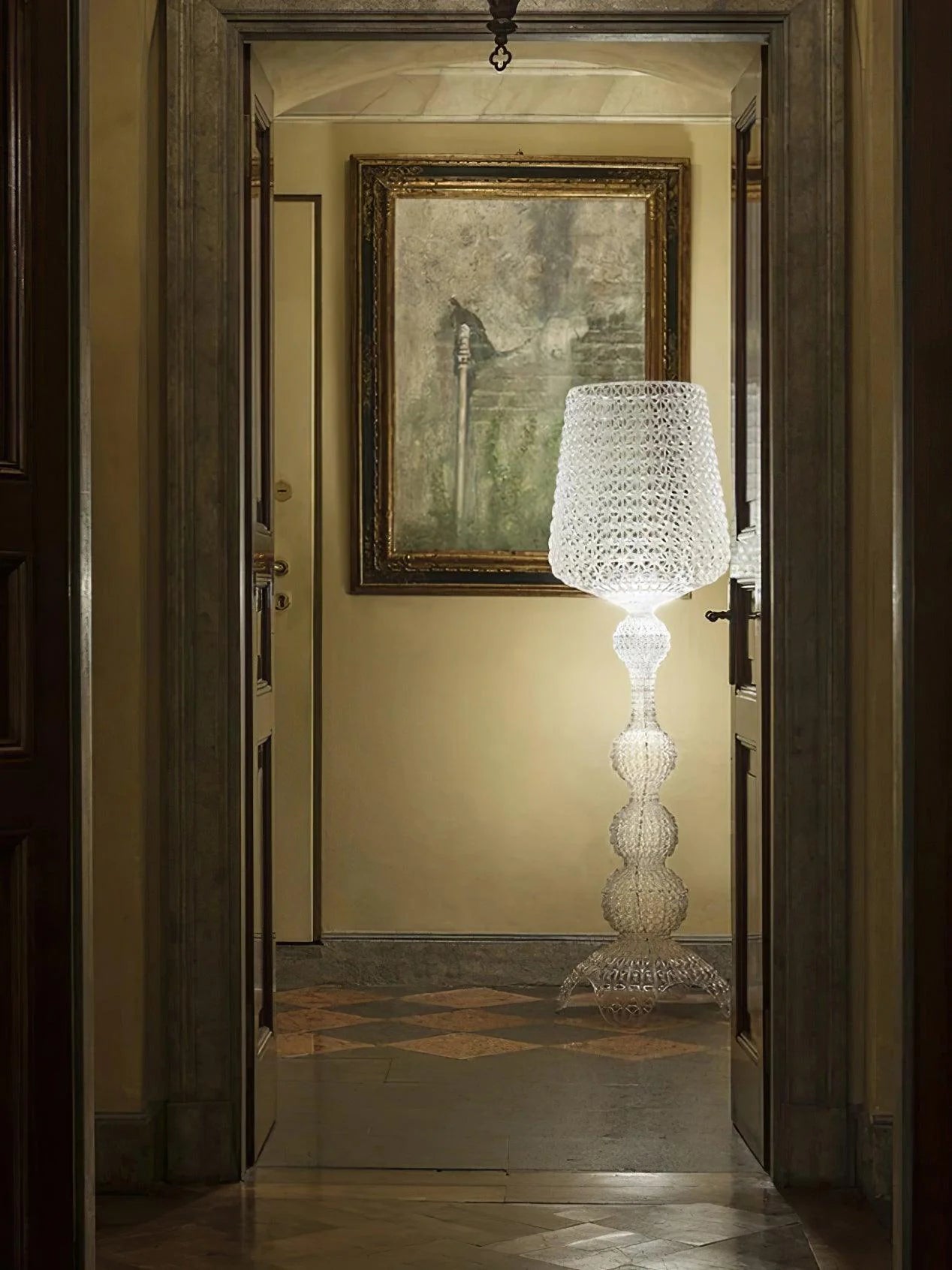 Simple Kabuki Acrylic Floor Lamp - Nuvé