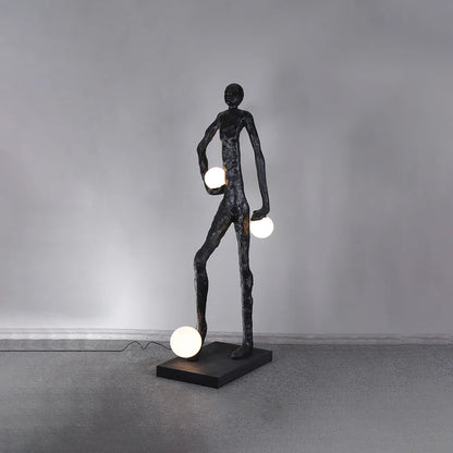 Kicking Ball Sculpture Character Floor Lamp - Nuvé