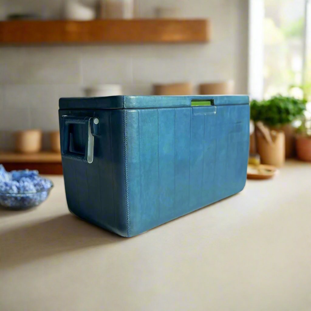 La Familia | XL Leather Cooler with Handles (46L) - Nuvé