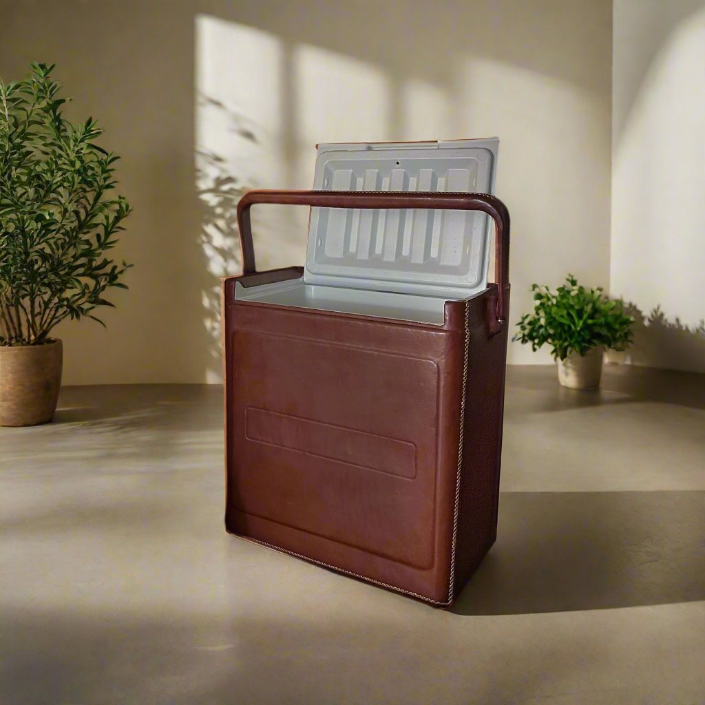 La Fiesta | Tall Leather Cooler with Handle (18Q) - Nuvé