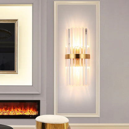 Laylq Cylinder Crystal Wall Light - Nuvé
