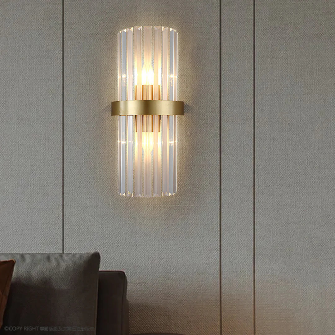 Laylq Cylinder Crystal Wall Light - Nuvé