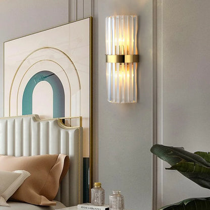 Laylq Cylinder Crystal Wall Light - Nuvé