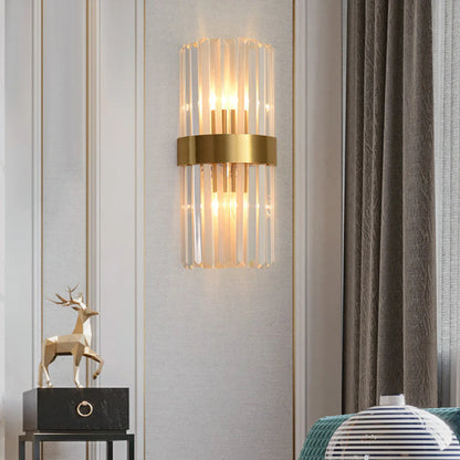 Laylq Cylinder Crystal Wall Light - Nuvé