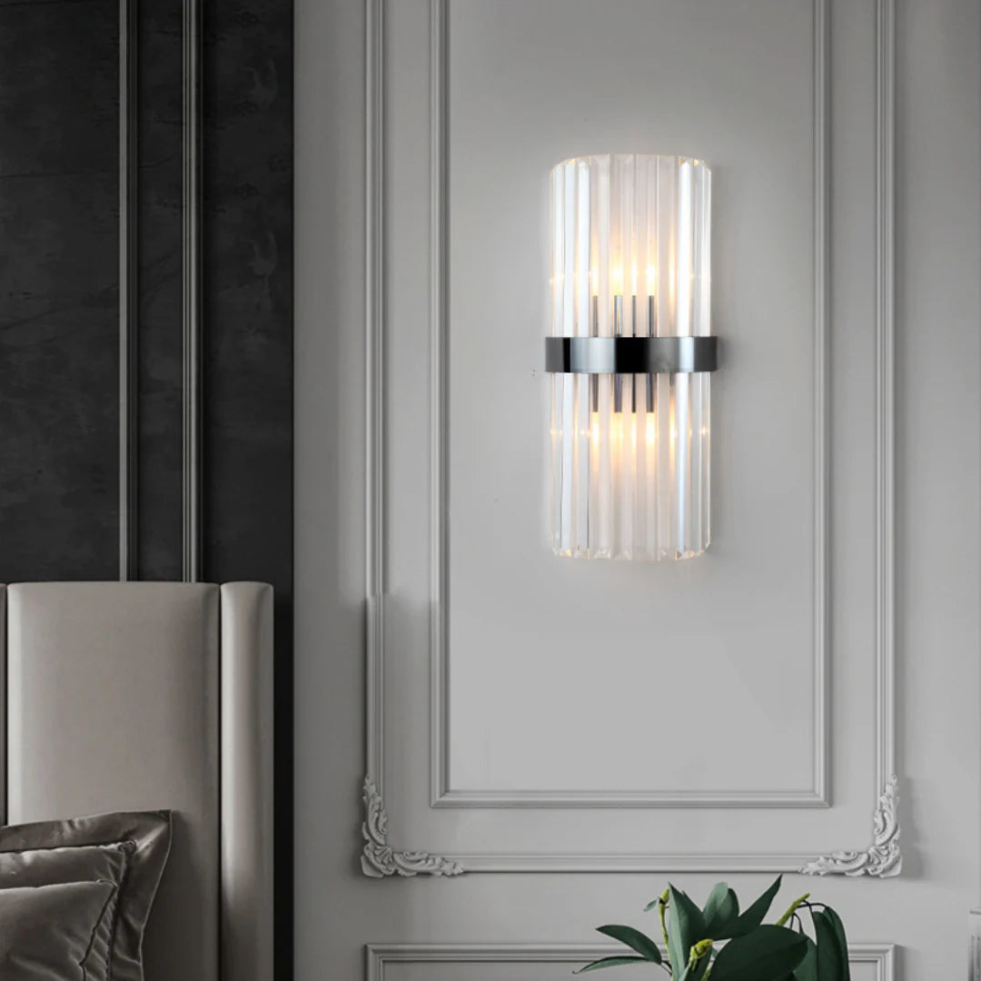 Laylq Cylinder Crystal Wall Light - Nuvé