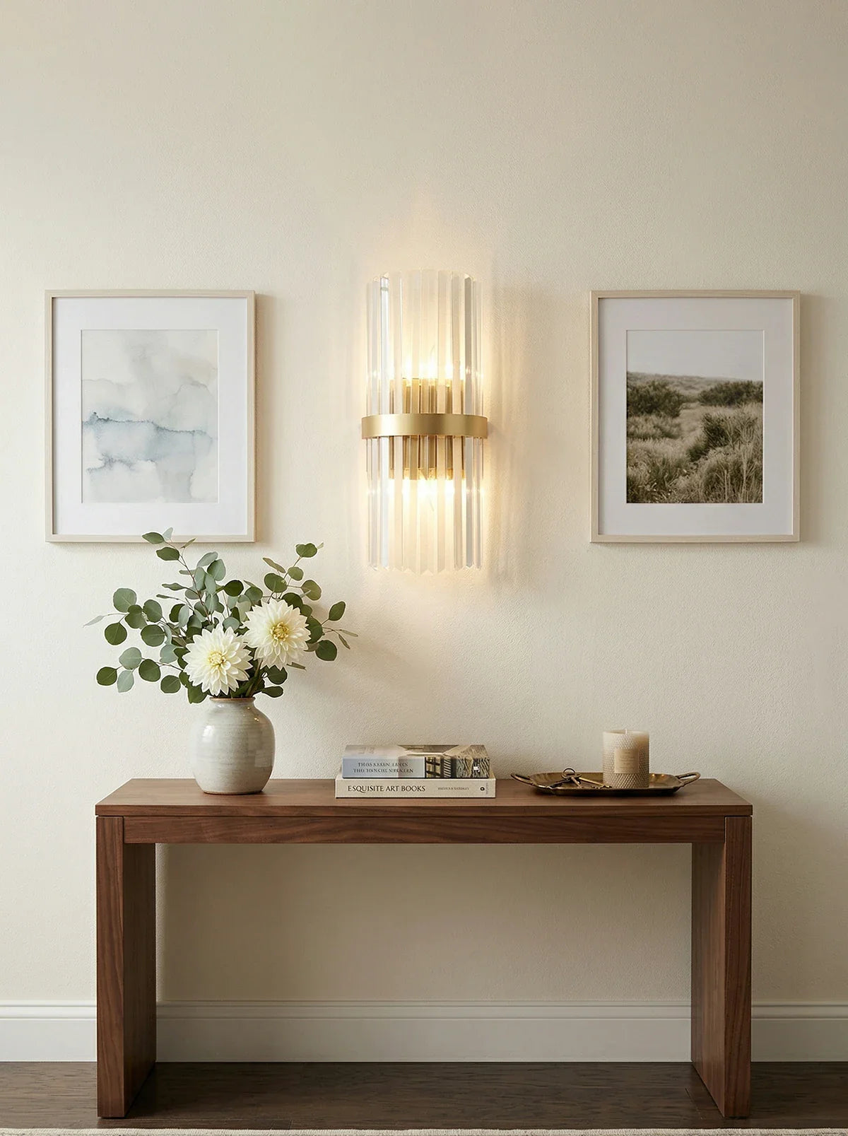 Laylq Cylinder Crystal Wall Light