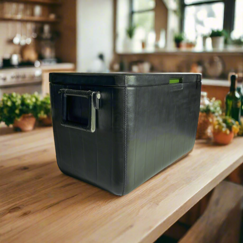 La Familia | XL Leather Cooler with Handles (46L) - Nuvé
