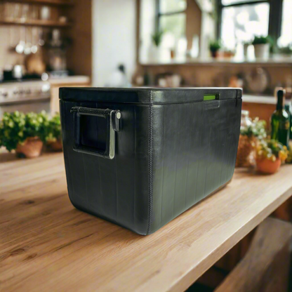 La Familia | XL Leather Cooler with Handles (46L) - Nuvé