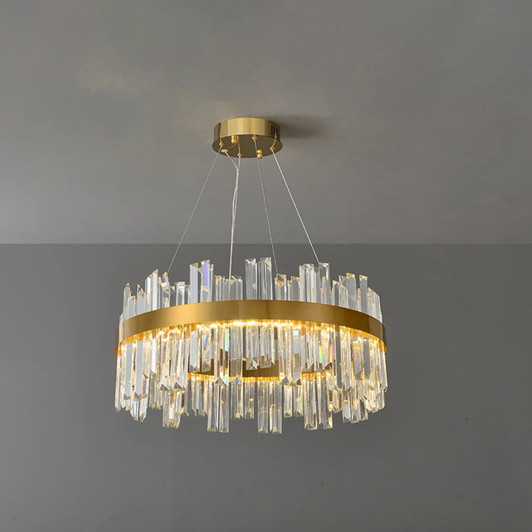 Modern Luxury Round Crystal Chandelier - Nuvé