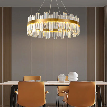 Modern Luxury Round Crystal Chandelier - Nuvé