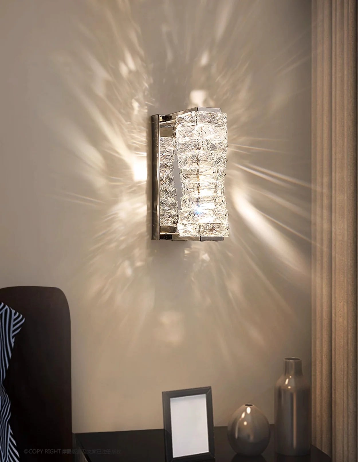 Crystal Laminated Wall Light - Nuvé
