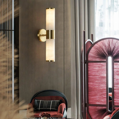 Alabaster Lampatron Cylindrical Wall Lamp - Nuvé