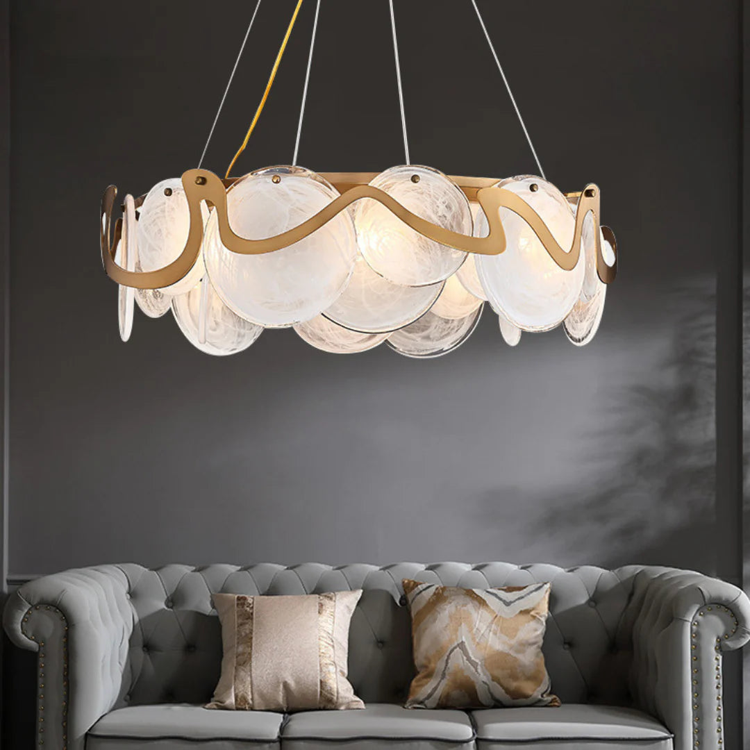 Modern Simple Glass Chandelier - Nuvé