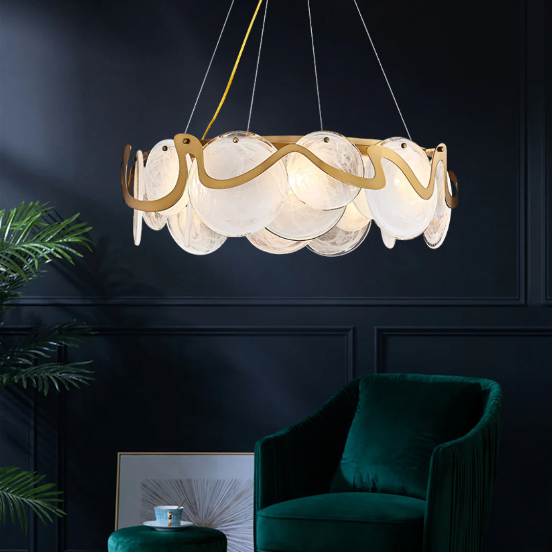 Modern Simple Glass Chandelier - Nuvé
