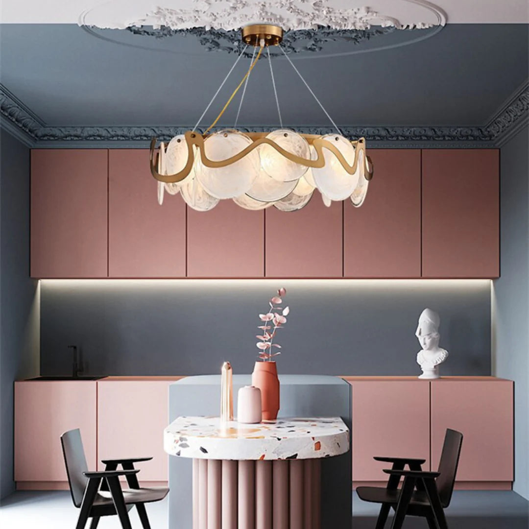 Modern Simple Glass Chandelier - Nuvé