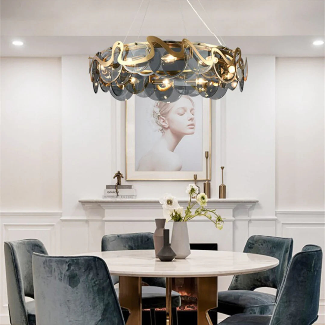 Modern Simple Glass Chandelier - Nuvé