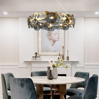 Modern Simple Glass Chandelier - Nuvé