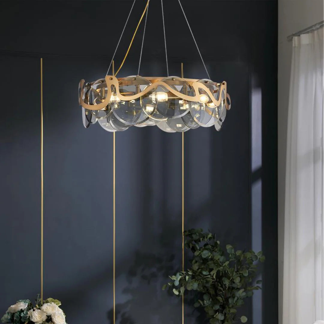 Modern Simple Glass Chandelier - Nuvé