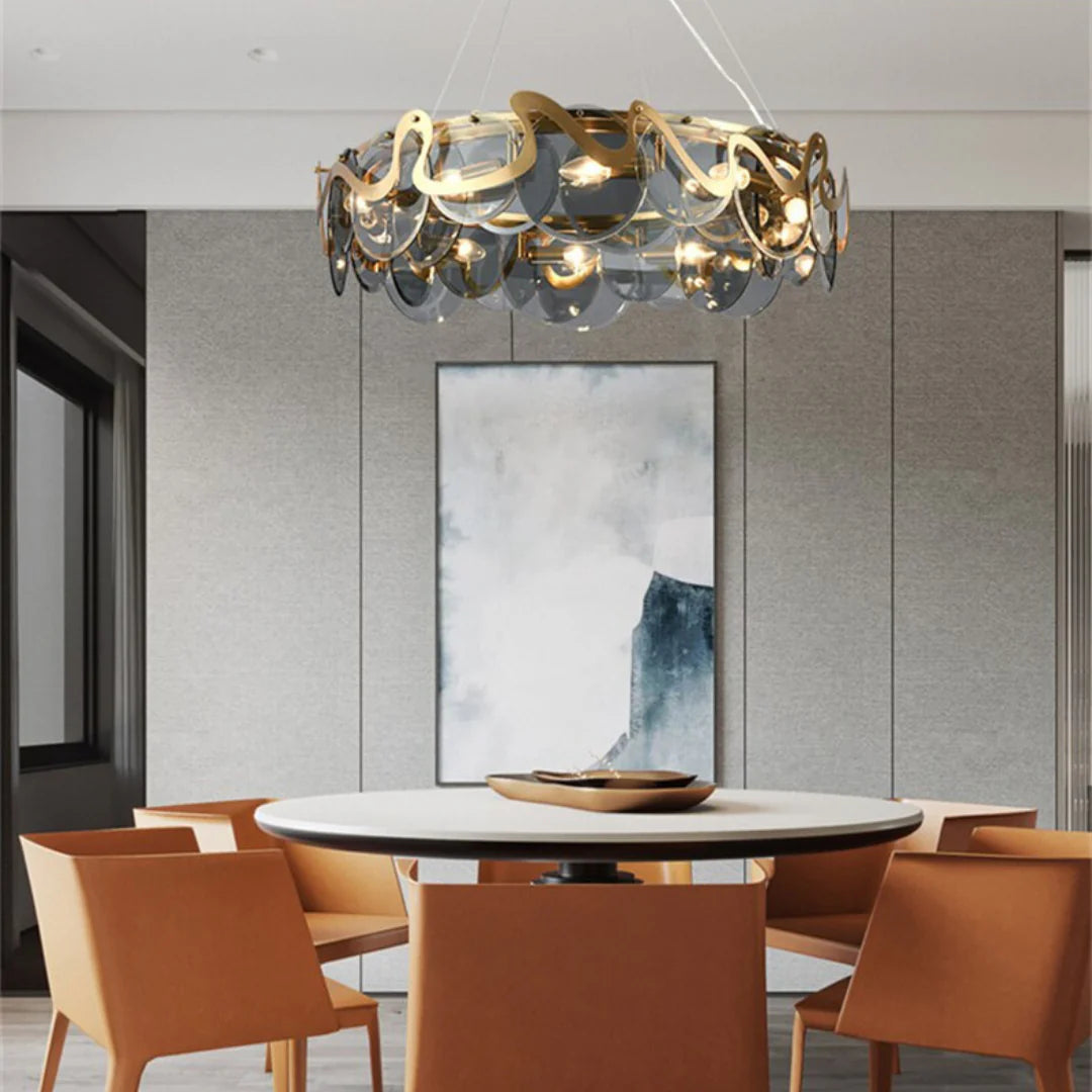 Modern Simple Glass Chandelier - Nuvé