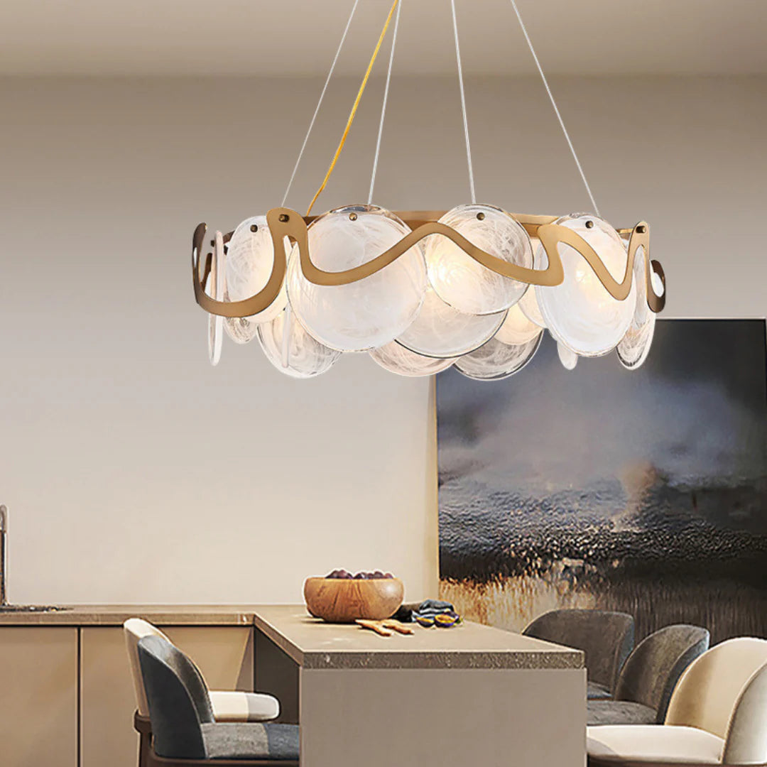 Modern Simple Glass Chandelier - Nuvé