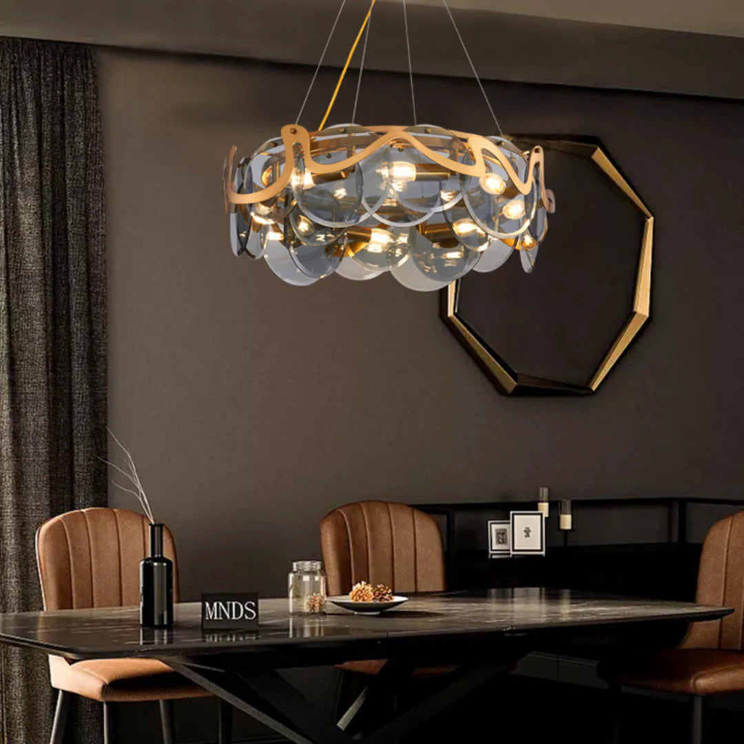 Modern Simple Glass Chandelier - Nuvé