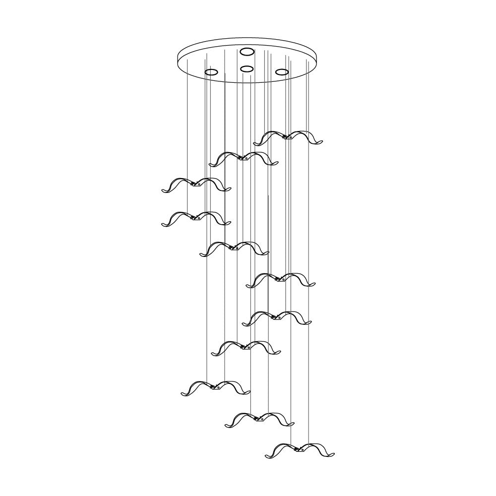 Large Seagull Chandelier - Nuvé