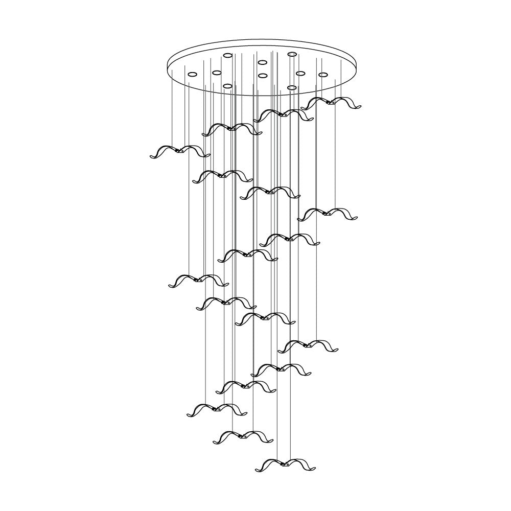 Large Seagull Chandelier - Nuvé