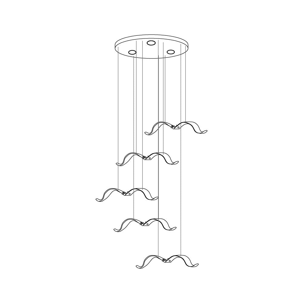 Large Seagull Chandelier - Nuvé
