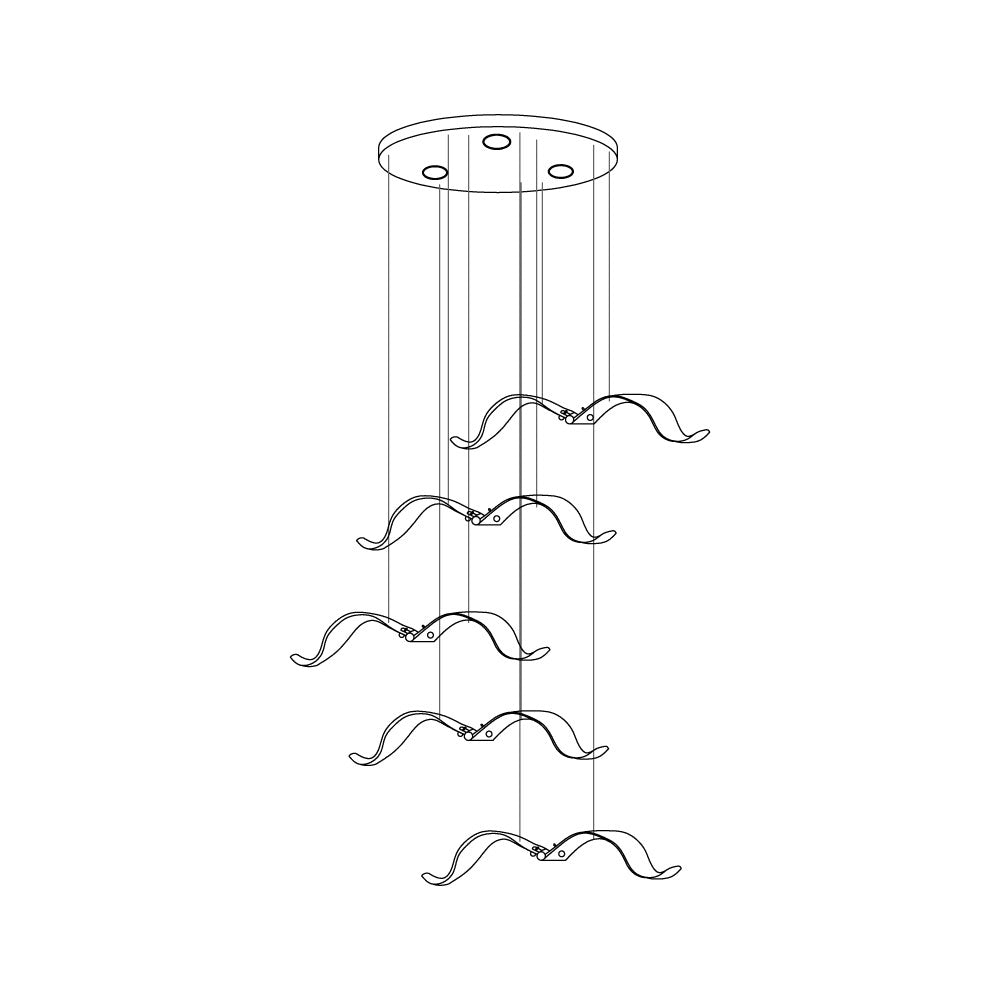 Large Seagull Chandelier - Nuvé