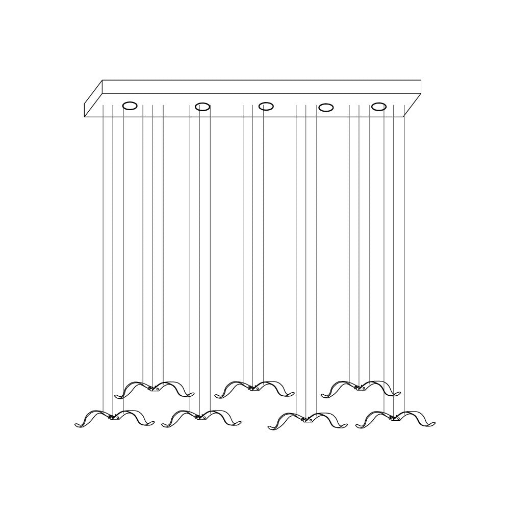 Large Seagull Chandelier - Nuvé